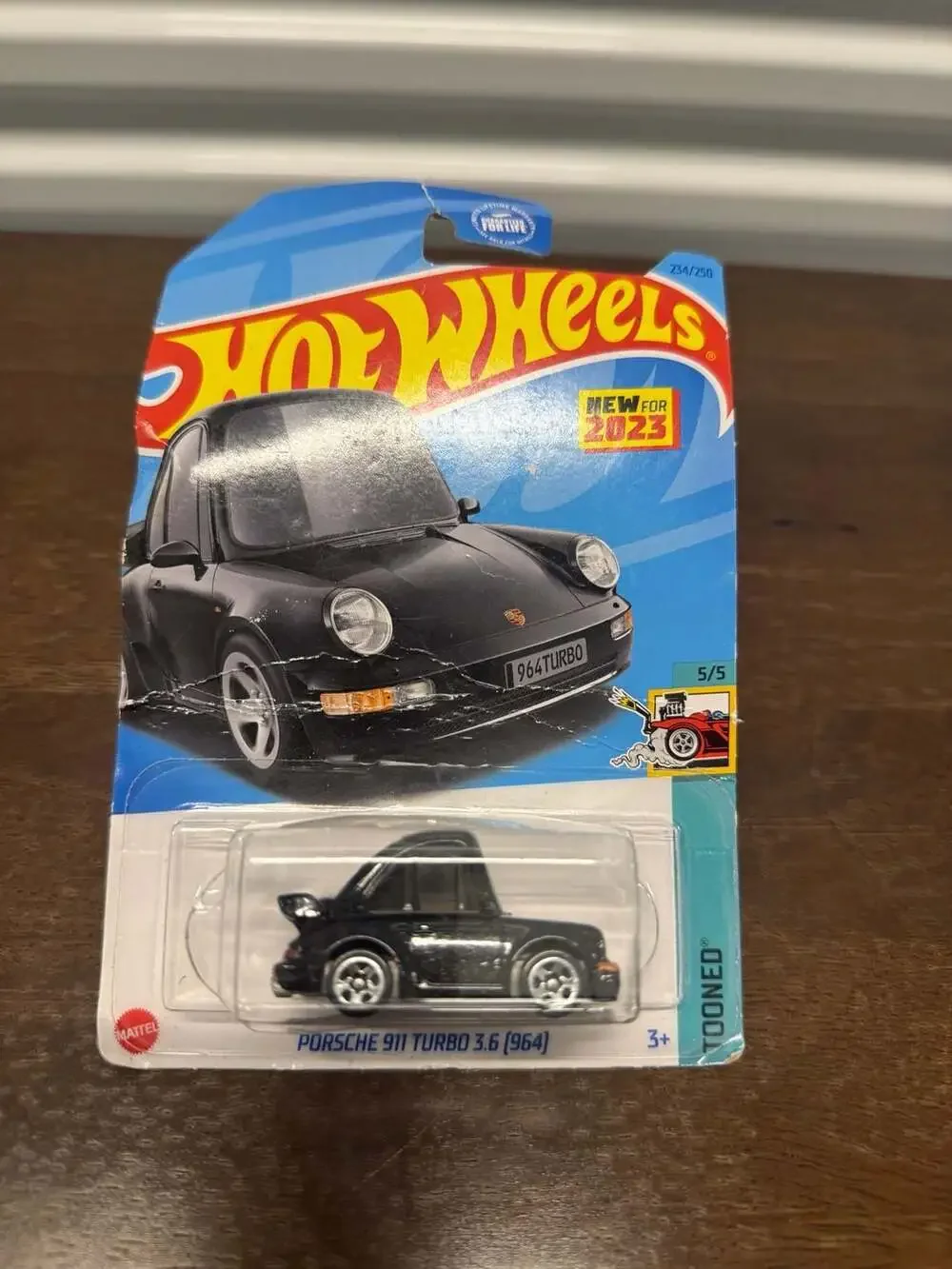 Hot Wheels Porsche 911 Turbo 3.6 (964) Tooned Black